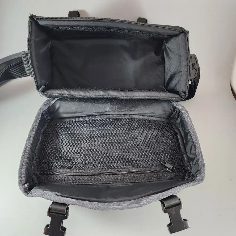 Multi-Function Camera Utility Bag w/Buckle Straps, Handle, Shoulder Strap 9x5x4